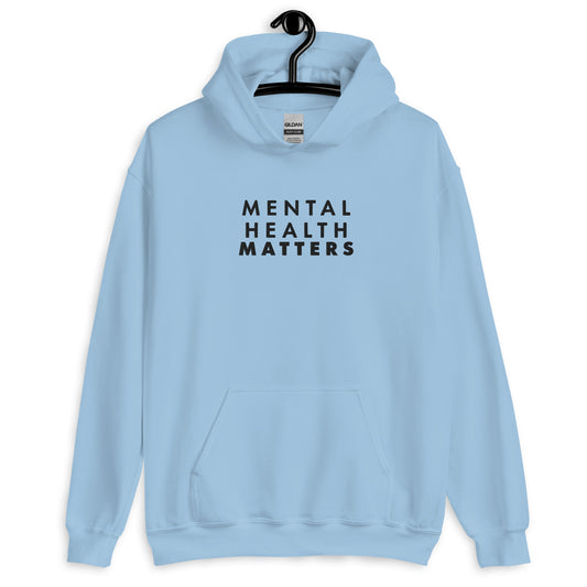 Mental Health Matters embroidered Hoodie