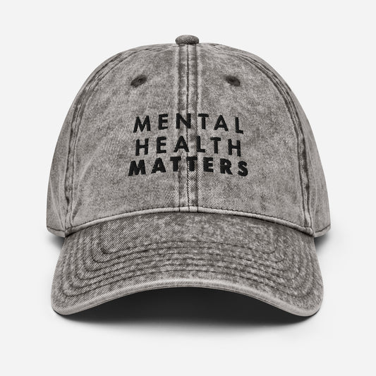 Mental Health Matters Vintage Cotton Twill Cap